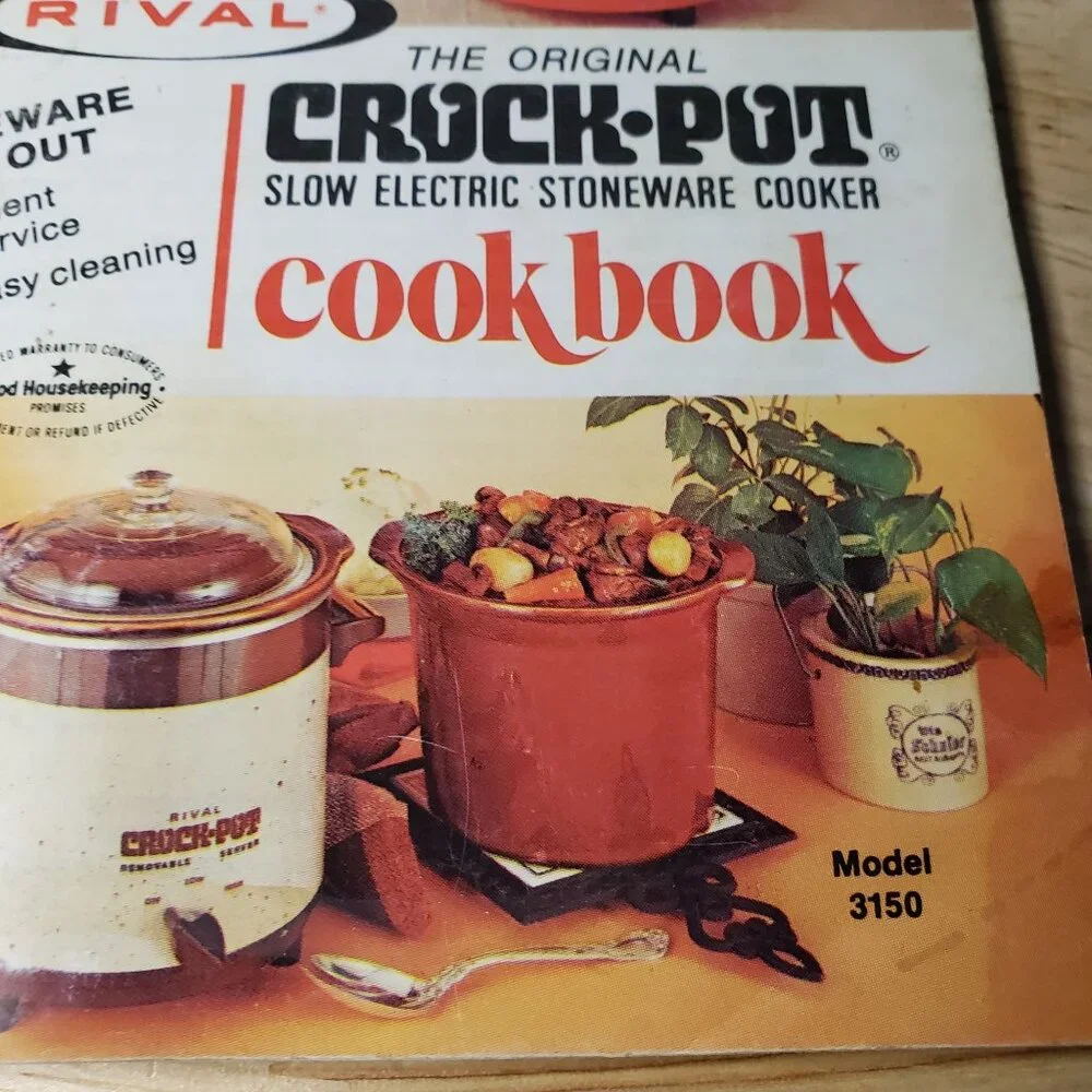 Vintage Rival Crock Pot Original Cookbook Recipes Models 3150-3350 Booklet